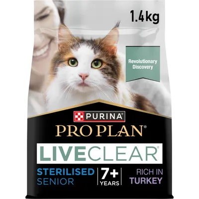 PURINA PRO PLAN LiveClear Sterilised Senior 7+ - Turkey