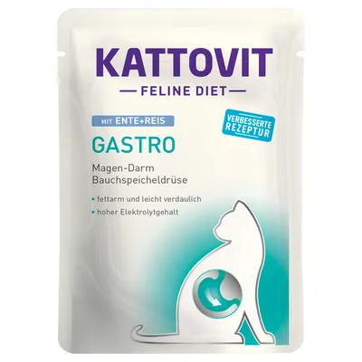 Pakiet mieszany Kattovit Gastro, saszetki 12 x 85 g - Mix (4 smaki) Pakiet mieszany Kattovit Gastro, saszetki 12 x 85 g - Mix (4 smaki)