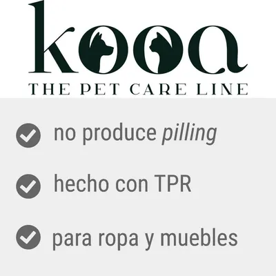 kooa THE PET CARE LINE. No produce pilling, hecho con TPR, para ropa y muebles.