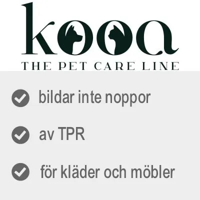 kooa THE PET CARE LINE. Bildar inte noppor, av TPR, för kläder och möbler.