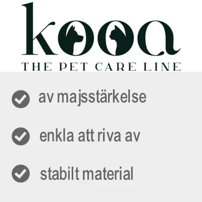 kooa THE PET CARE LINE. av majsstärkelse, enkla att riva av, stabilt material
