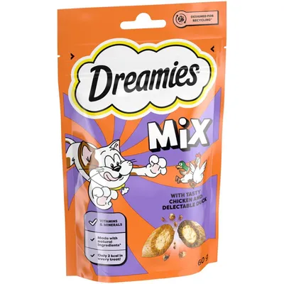 Dreamies Mix Cat Treats - Chicken & Duck