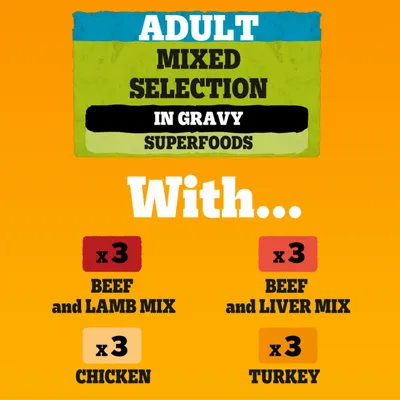 Pedigree Pouch Mixed Selection in Gravy Multipack - 12 x 100g Pedigree Pouch Mixed Selection in Gravy Multipack - 12 x 100g