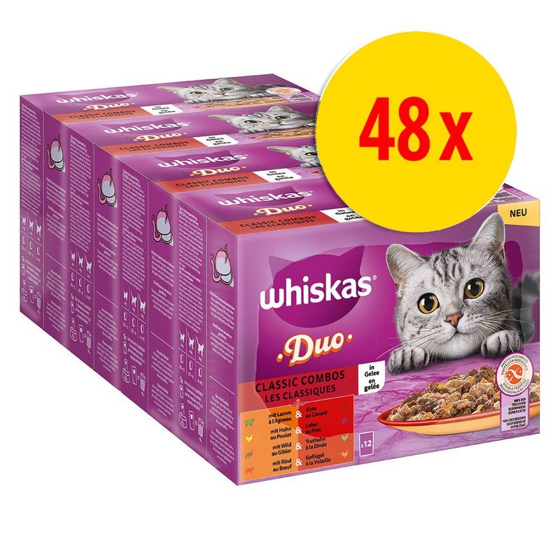 Whiskas Duo in buste Pacco misto 48 x 85 g Alimento umido per gatto