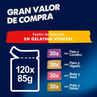 Jumbopack Felix Fantastic 120 x 85 g - Doblemente bueno