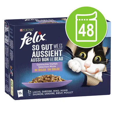 Výhodné balení Felix "So gut wie es aussieht" Senior 4 x 12 kapsiček (48 x 85 g)
