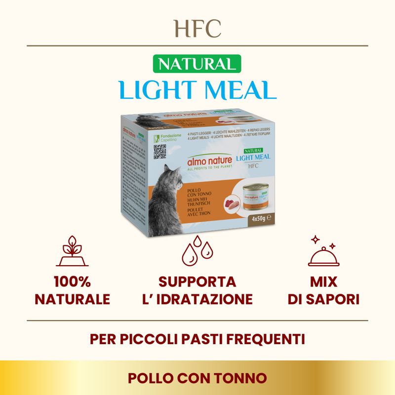 Almo Nature HFC Natural Light 24 x 50 g Alimento umido per gatti