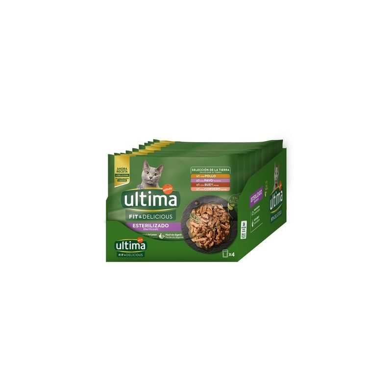 38 + 10 gratis! 48 x 85 g Ultima Kattenvoer