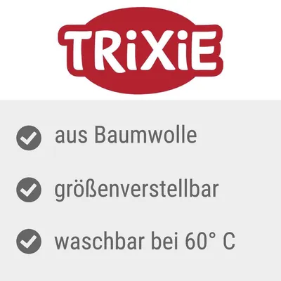 Trixie. aus Baumwolle, größenverstellbar, waschbar bei 60° C