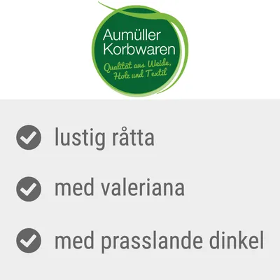 Aumüller Korbwaren. Qualität aus Weide, Holz und Textil. lustig råtta, med valeriana, med prasslande dinkel.