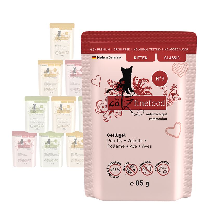 catz finefood Catz Finefood Kitten Wet Cat Food pet food packaging