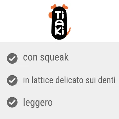 Tiaki. con squeak, in lattice delicato sui denti, leggero