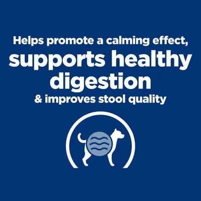 Helps promote a calming effect, supports healthy digestion & improves stool quality