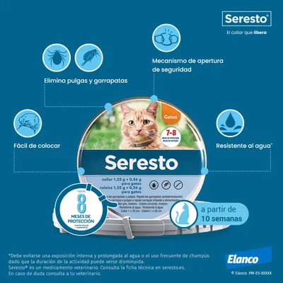 Seresto collar antiparasitario para gatos