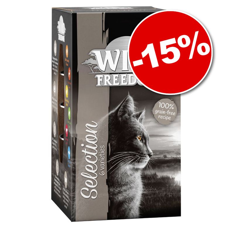 15% reducere! 24 x 85 g Wild Freedom Adult Tăvițe hrană umedă pisici