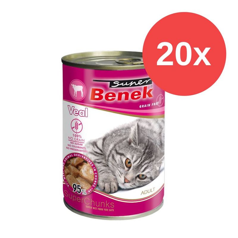 Sparpaket Super Benek Getreidefrei Chunks 20 x 415 g