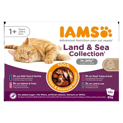 Pakiet mieszany IAMS Advanced Nutrition Adult, Land & Sea Pakiet mieszany IAMS Advanced Nutrition Adult, Land & Sea
