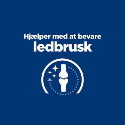 Hjælper med at bevare ledbrusken. Illustration af et led med symboler for beskyttelse og bevarelse. Hjælper med at bevare ledbrusken. Illustration af et led med symboler for beskyttelse og bevarelse.