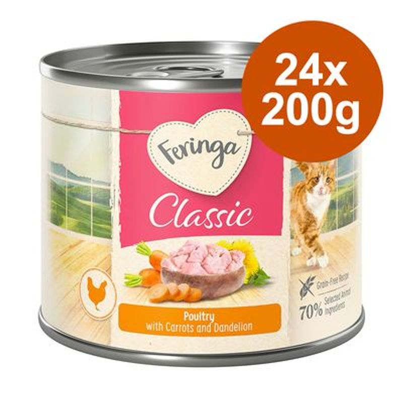 Lot Feringa Classic Meat Menu 24 x 200 g pour chat