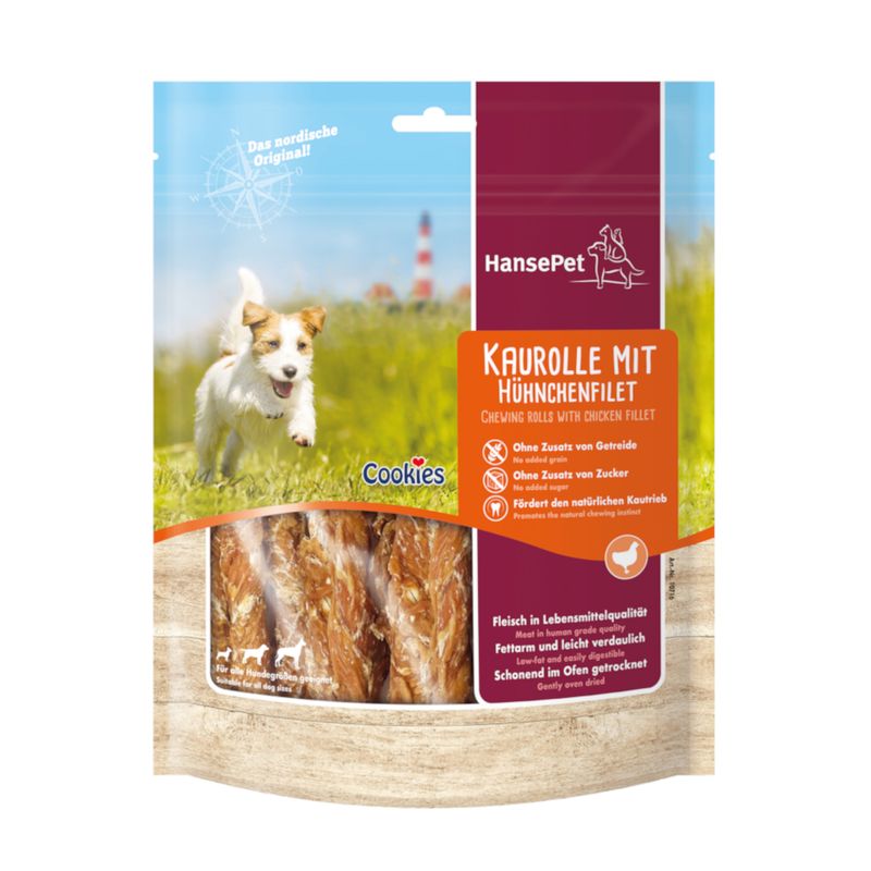 Cookie's Cookie'S Delikatess Chew Rolls Fillet Strips Chicken Adult Treat Dog Food pet food packaging