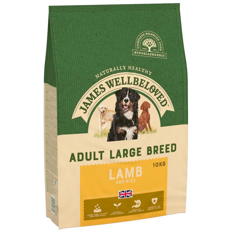 James Wellbeloved Adult Large Breed Dog Hypoallergenic, jagnięcina i ryż