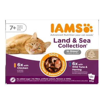 IAMS Advanced Nutrition Senior 7+ Land & Sea Collection in Salsa