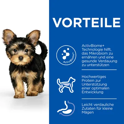Vorteile: ActivBiome+ Technologie unterstützt das Mikrobiom und die Verdauung, hochwertiges Protein für optimale Entwicklung, leicht verdauliche Zutaten für kleine Mägen.