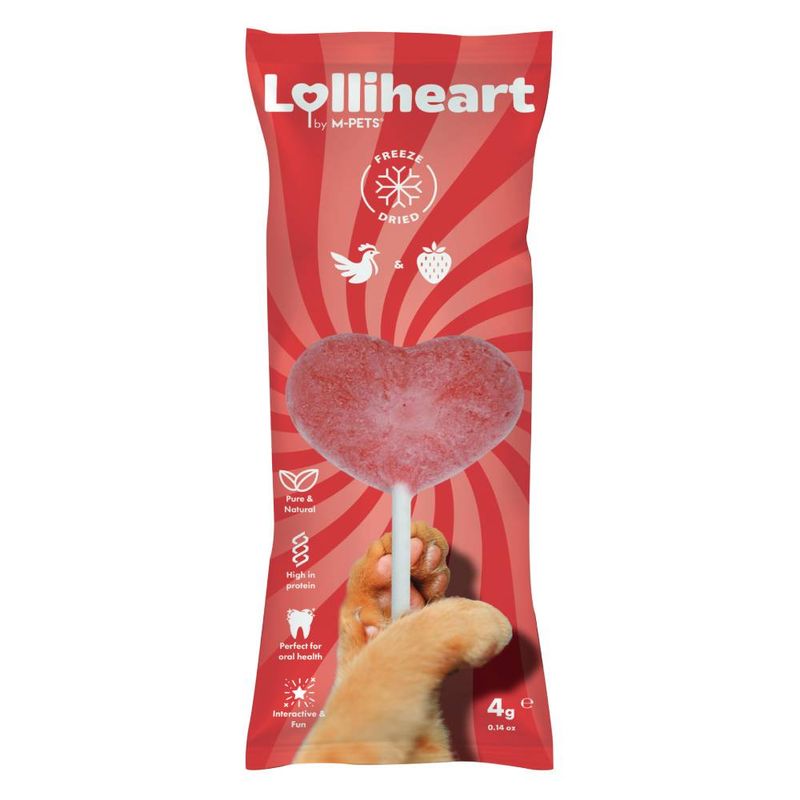 Lolliheart Lolliheart Strawberry Chicken Adult Treat Cat pet food packaging