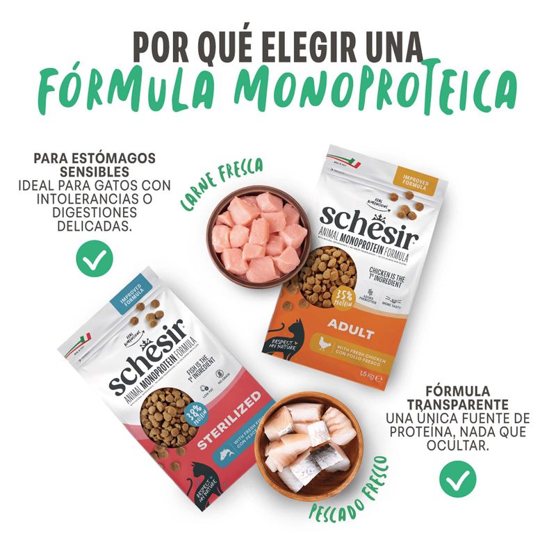 Schesir Sterilized & Light con jamón