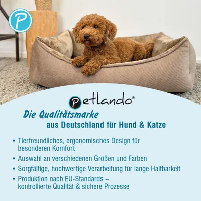 Petlando. Die Qualitätsmarke aus Deutschland für Hund & Katze. Tierfreundliches, ergonomisches Design, verschiedene Größen und Farben, hochwertige Verarbeitung, Produktion nach EU-Standards. Petlando. Die Qualitätsmarke aus Deutschland für Hund & Katze. Tierfreundliches, ergonomisches Design, verschiedene Größen und Farben, hochwertige Verarbeitung, Produktion nach EU-Standards.
