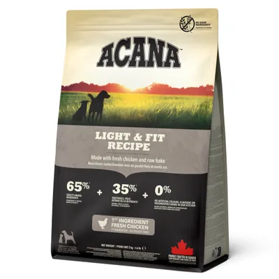 Acana Light & Fit z kurczakiem, indykiem i rybą - 2 kg Acana Light & Fit z kurczakiem, indykiem i rybą - 2 kg