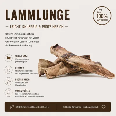 Sparpaket George & Bobs Hundesnacks 3 x 200 g - Lammlunge
