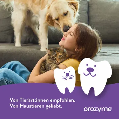 Von Tierärzt:innen empfohlen. Von Haustieren geliebt. orozzyme