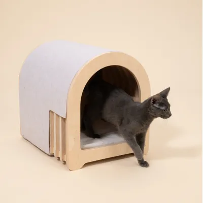 Natural Paradise Maison pour chat Zinnia - L 38 x l 47 x H 44 cm Natural Paradise Maison pour chat Zinnia - L 38 x l 47 x H 44 cm