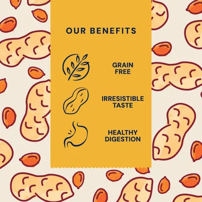 Pooch & Mutt Superfoods Peanut Butter Nutty Treats - 120g