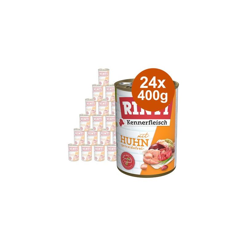 Voordeelpakket Rinti "Kennerfleisch"  24 x 400 g Hondenvoer