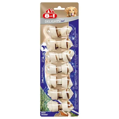 3 + 1 gratis! 8in1 Meaty Treats hondensnacks 4 x 3 + 1 gratis! 8in1 Meaty Treats hondensnacks 4 x