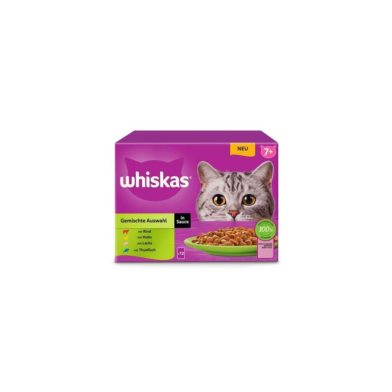 Multipack Whiskas Senior Pliculețe 12 x 85 g