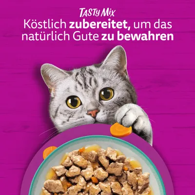Multipack Whiskas Tasty Mix 144 x 85 g pour chat