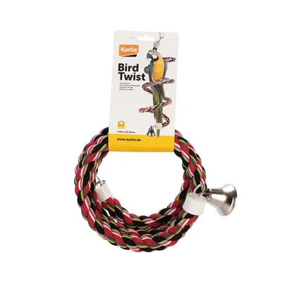 Jouet pour oiseaux spirale en corde Jouet pour oiseaux spirale en corde