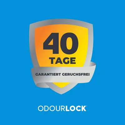 40 Tage garantiert geruchsfrei. OdourLock.