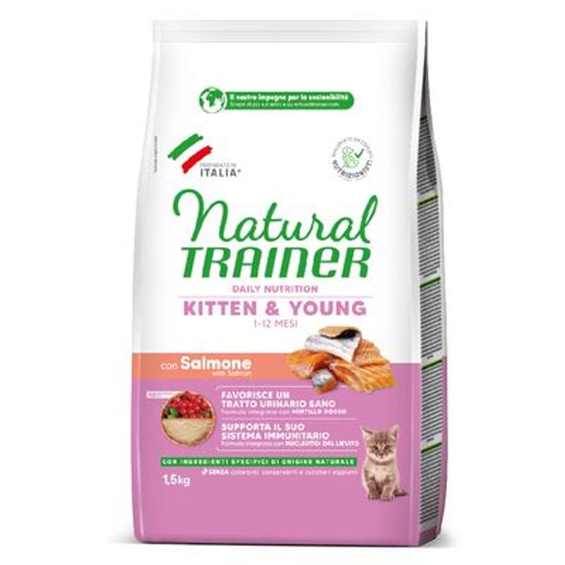 Natural Trainer Kitten Zalm Brokken Kat