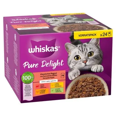 Whiskas Pure Delight in buste 48 x 85 g umido per gatto