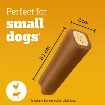 PEDIGREE® JUMBONE™ Mini Adult Small Dog Treats Chicken & Lamb - 4 Chews (160g) PEDIGREE® JUMBONE™ Mini Adult Small Dog Treats Chicken & Lamb - 4 Chews (160g)