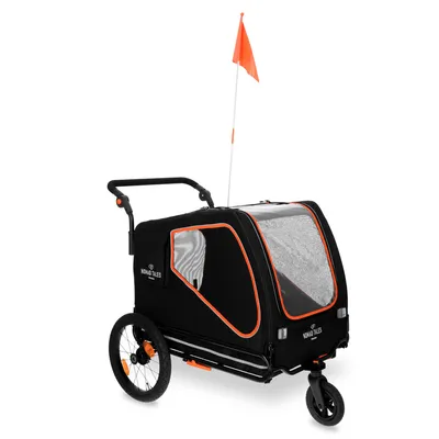 Nomad Tales Spirit cykelsläp, ebony/tangerin