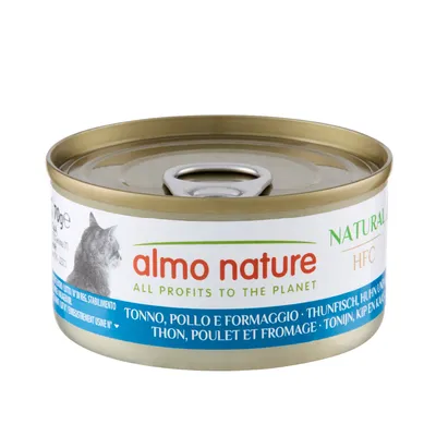24 x 70 g Almo Nature HFC Natural + 6 x 50 g Hydration Help gratis! - Mixpaket Thunfisch (3 Sorten) + Ziegenmilch 24 x 70 g Almo Nature HFC Natural + 6 x 50 g Hydration Help gratis! - Mixpaket Thunfisch (3 Sorten) + Ziegenmilch