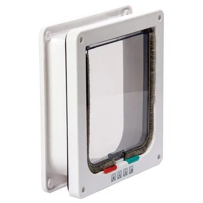 Karlie kattenluik met 4-wegsluiting, wit