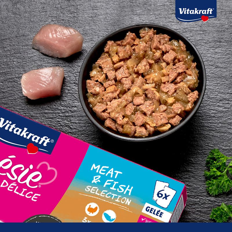 Vitakraft Poésie DéliSauce Mixpaket Pouch 6 x 85 g