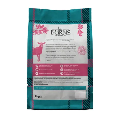 Burns Adult & Senior Original - Lamb & Brown Rice - 2kg Burns Adult & Senior Original - Lamb & Brown Rice - 2kg
