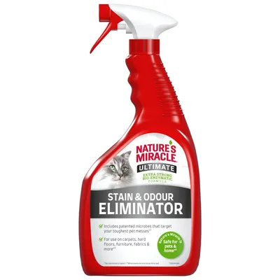Nature's Miracle Cat Stain and Odour Remover + Meowee Cat Treats Free! *